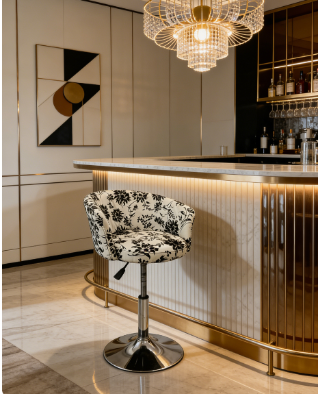 Retro and elegant bar stools
