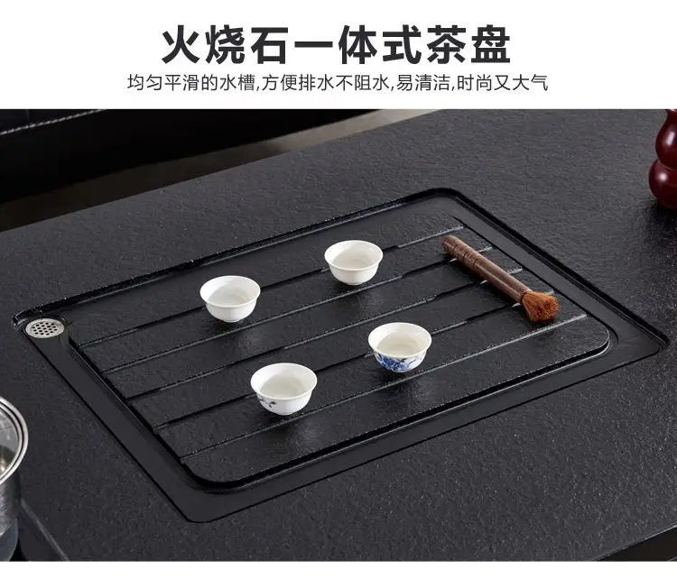 Internet celebrity rock slab kung fu tea table office commercial household living room simple multi-functional coffee table tea