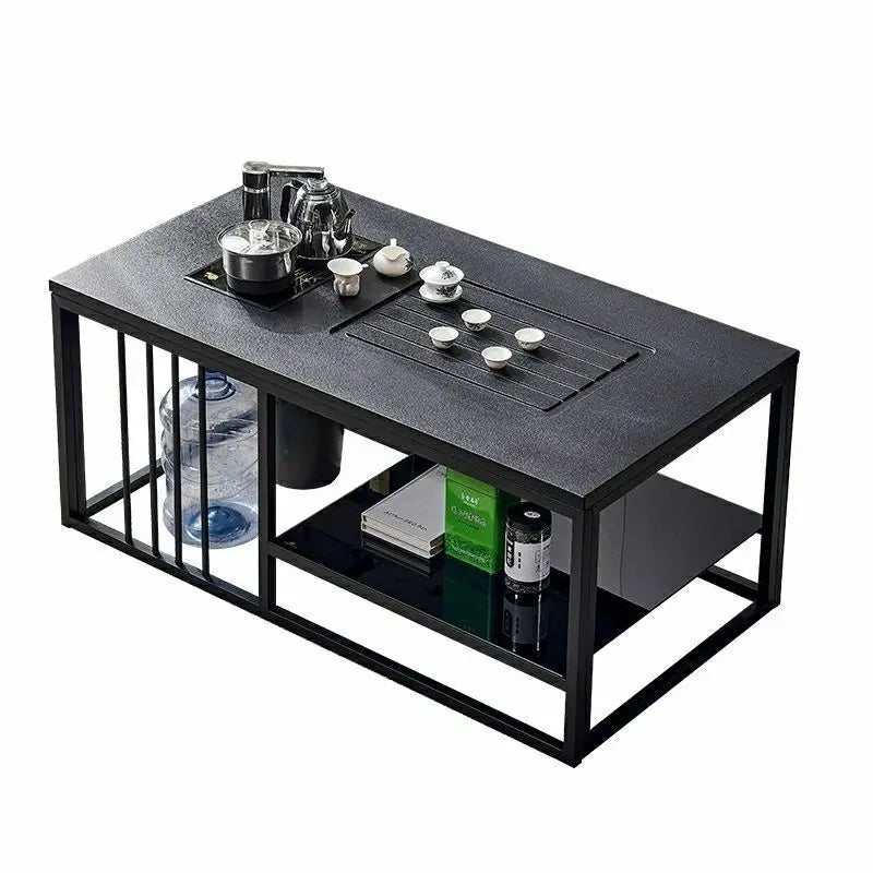 Internet celebrity rock slab kung fu tea table office commercial household living room simple multi-functional coffee table tea