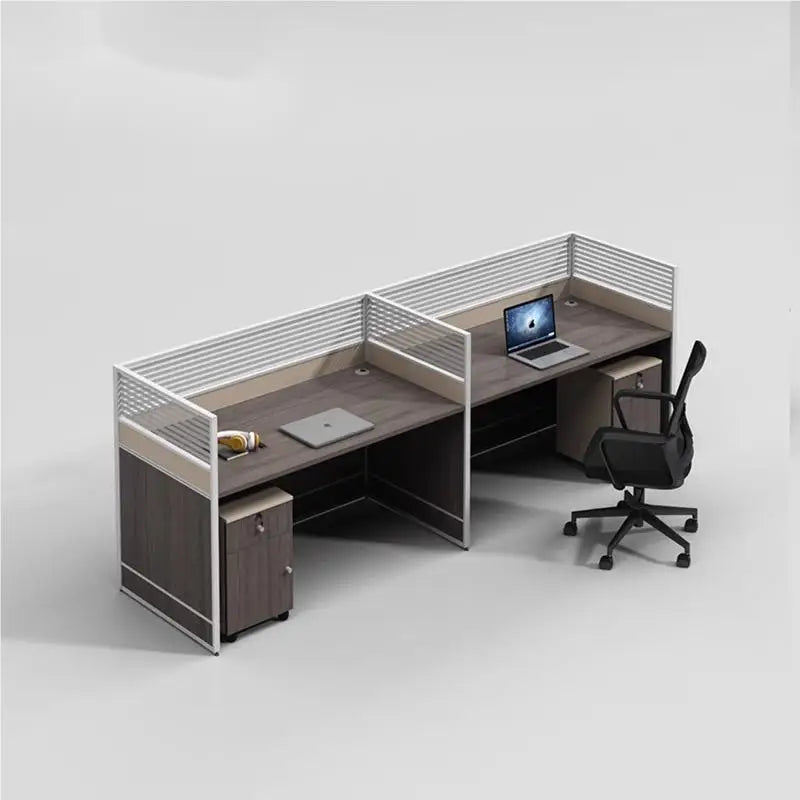 Desk Staff Open Area Seat Combination 2/4/6 Seat Staff Desk and Chair