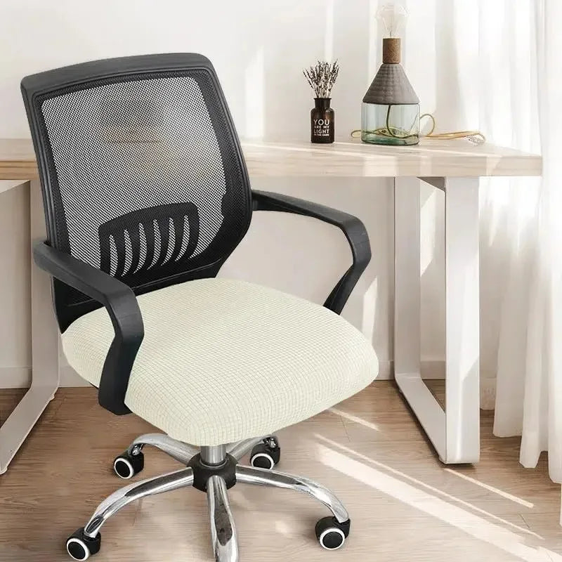 1Pc Jacquard Solid Colour Gaming Chair Cover Universal Thickened Elastic Non-slip Office Chair Cover Spandex Split Chair Cover