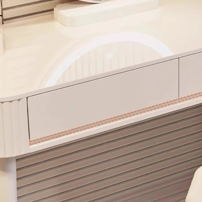 Dressing Table Makeup Vanities Bedroom Table Mirror And Chair Stool Toilet Stand Drawer Cabinet Komode House Furniture