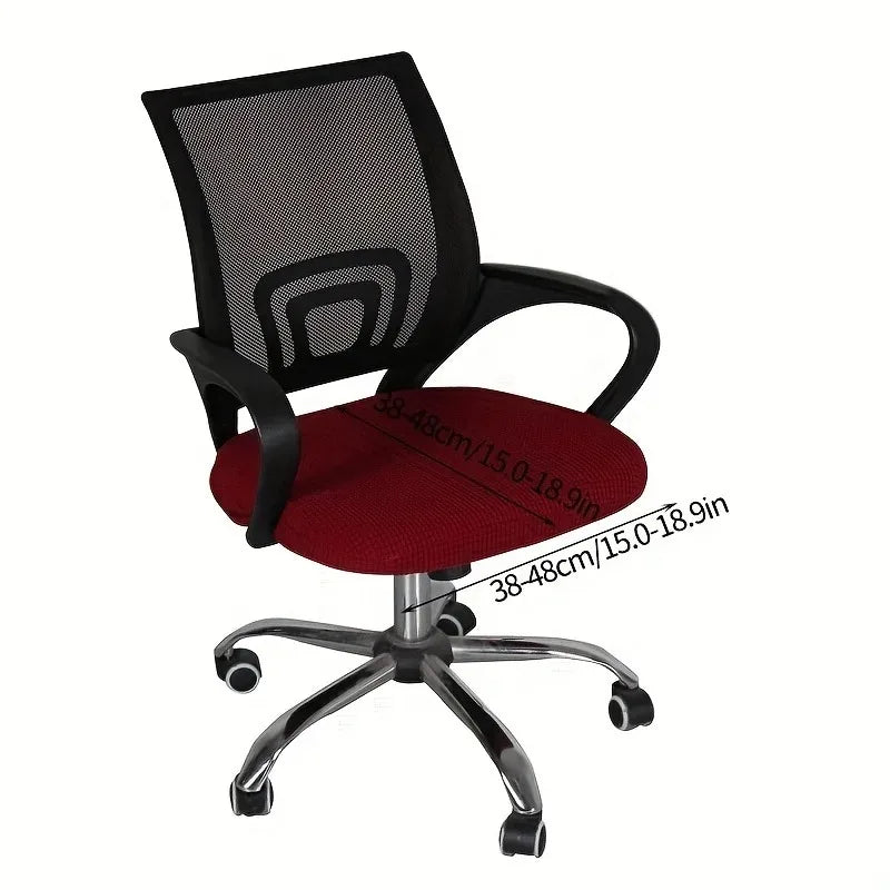 1Pc Jacquard Solid Colour Gaming Chair Cover Universal Thickened Elastic Non-slip Office Chair Cover Spandex Split Chair Cover
