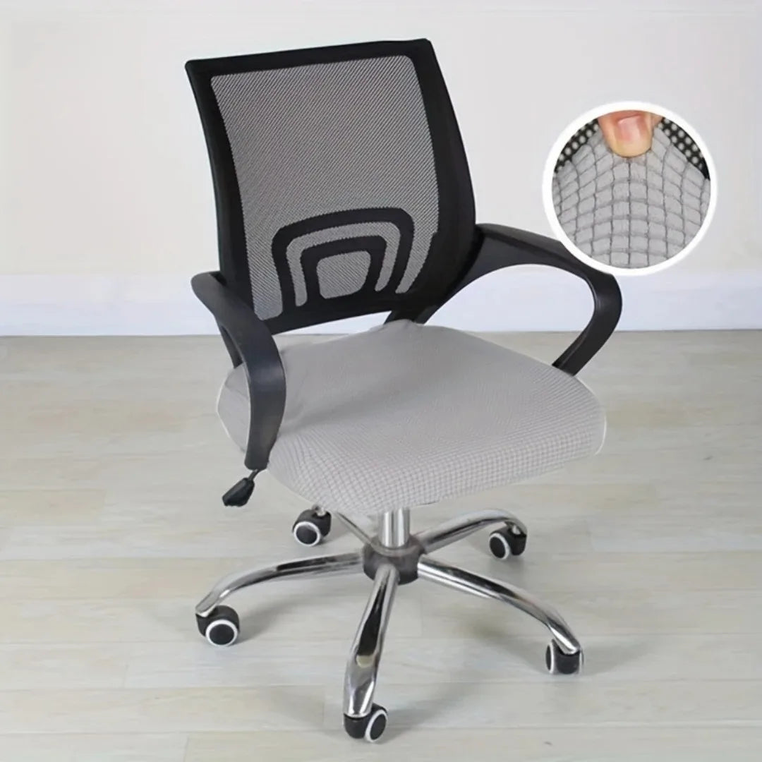 1Pc Jacquard Solid Colour Gaming Chair Cover Universal Thickened Elastic Non-slip Office Chair Cover Spandex Split Chair Cover