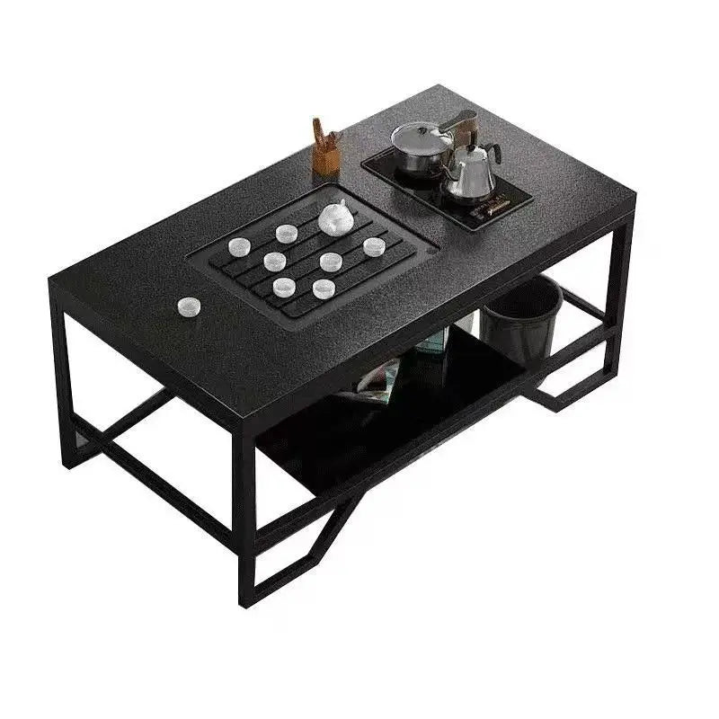 Internet celebrity rock slab kung fu tea table office commercial household living room simple multi-functional coffee table tea