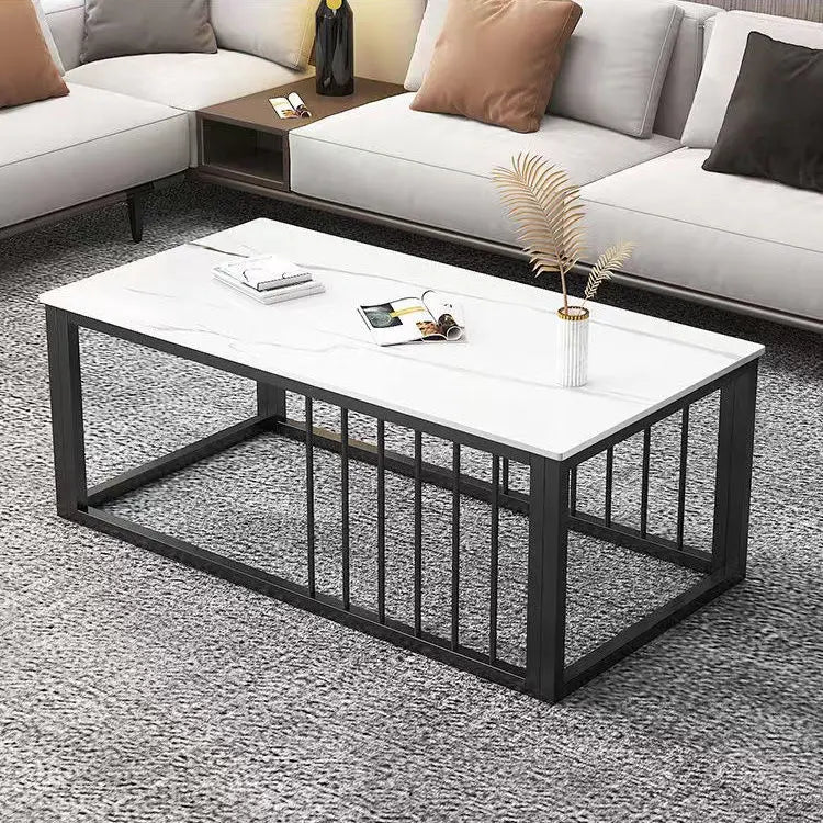 Internet celebrity rock slab kung fu tea table office commercial household living room simple multi-functional coffee table tea