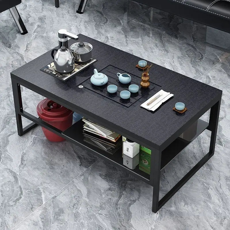 Internet celebrity rock slab kung fu tea table office commercial household living room simple multi-functional coffee table tea