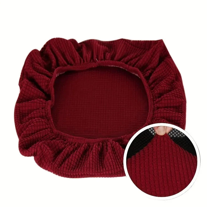 1Pc Jacquard Solid Colour Gaming Chair Cover Universal Thickened Elastic Non-slip Office Chair Cover Spandex Split Chair Cover