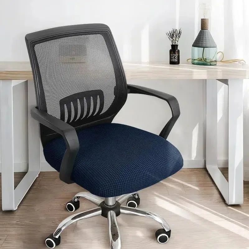 1Pc Jacquard Solid Colour Gaming Chair Cover Universal Thickened Elastic Non-slip Office Chair Cover Spandex Split Chair Cover