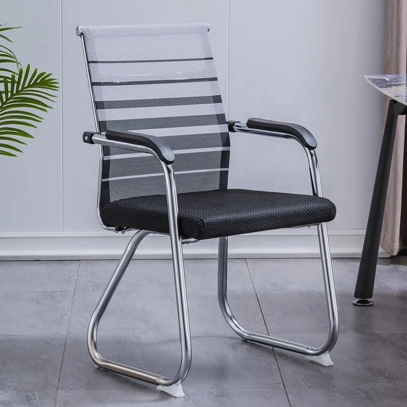 / Factory Direct Sale Bow-Shaped Mesh Office Visitors Chair Thickened PP Material boss Executive Chair
